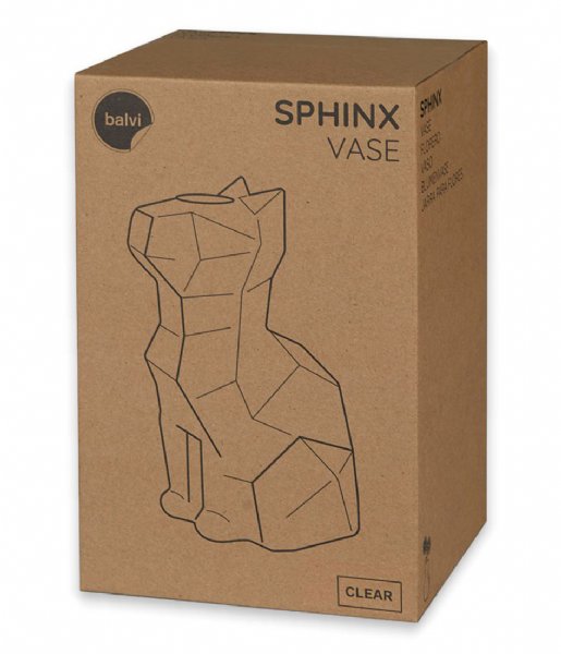 Balvi  Vase Sphinx Cat Transparant