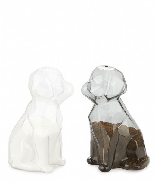 Balvi  Salt and Pepper Set Sphinx Dogs Transparant/Gray