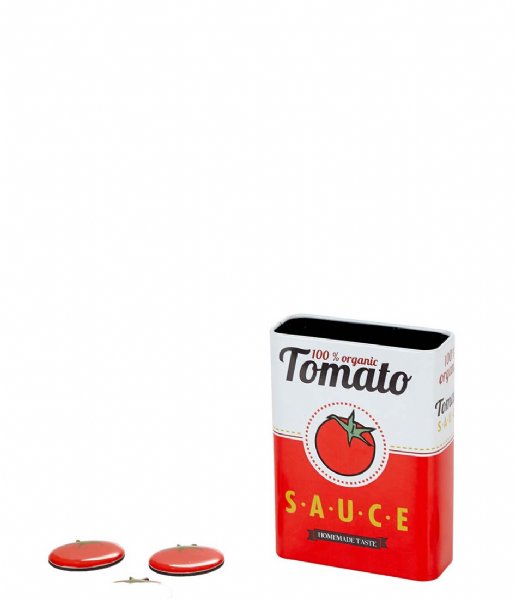 Balvi  Magnetic Pen Holder Tomato Sauce White Red
