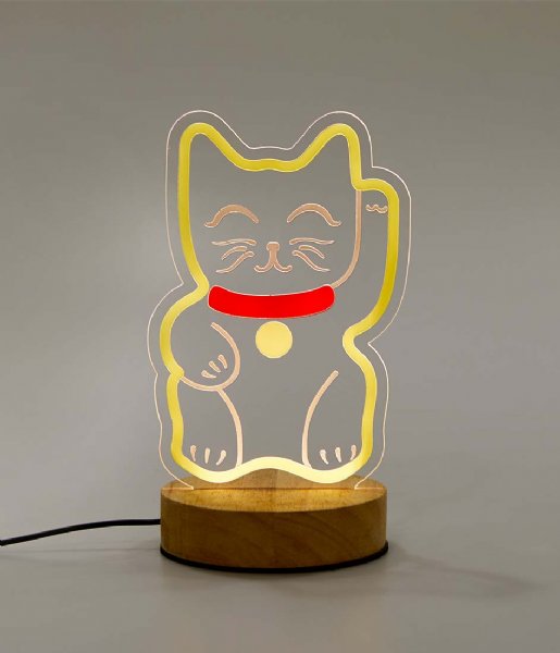 Balvi Lampa stołowa Table Lamp Lucky Cat Usb Cable Acrilic