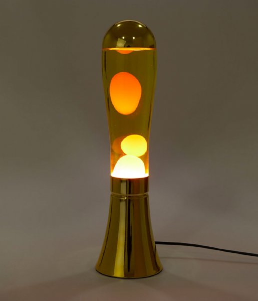 Balvi Lampa stołowa Lava Lamp Magma Gold