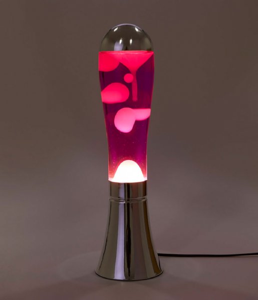 Balvi Lampa stołowa Lava Lamp Magma Silver/Pink