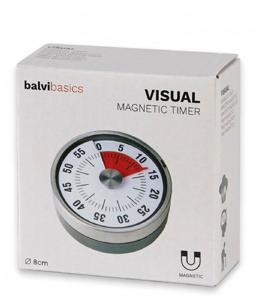 Balvi  Timer Visual Magnetic Silver