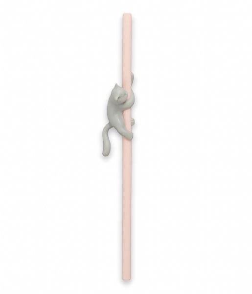 Balvi  Reusable Straw Set Climber Cat Pink