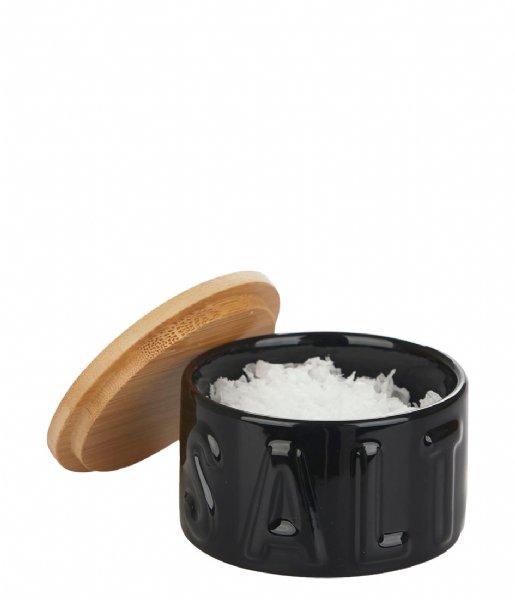 Balvi  Flake Salt Cellar Salt Ceramic Black