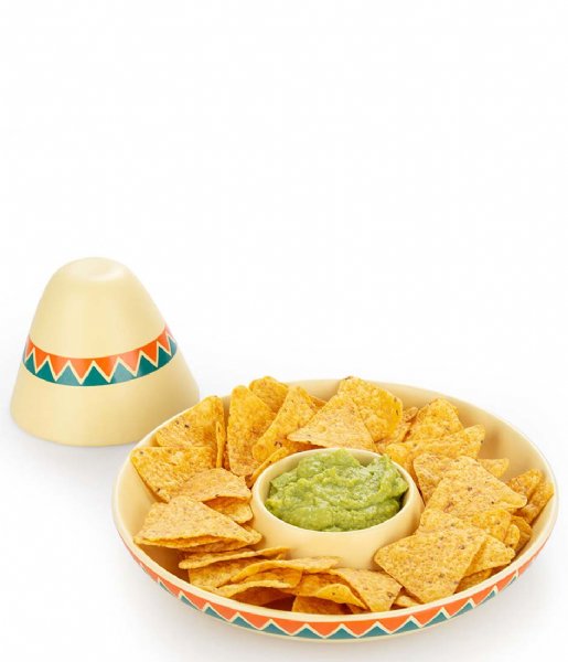 Balvi  Chip And Dip Platter The Mexican Yellow