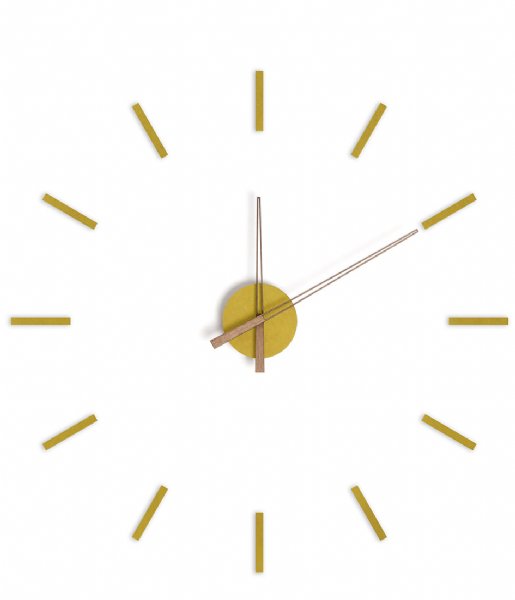 Balvi  Wall Clock Stick Tack Yellow