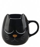 Balvi Mug Wake Cat Black
