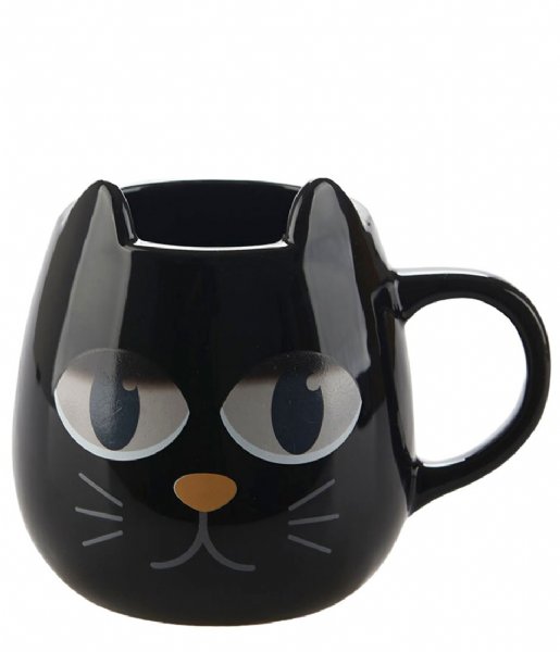 Balvi  Mug Wake Cat Black