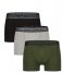 Bamboo BasicsLiam 3-Pack Boxershorts Black Army Grey (004)