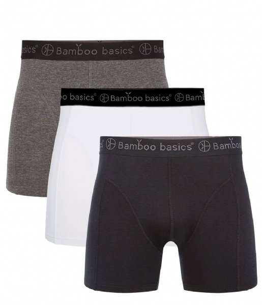 Bamboo Basics  Rico Boxershort 3-pack Black White Grey (10)