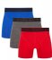 Bamboo BasicsRico Boxershort 3-pack Grey Blue Red (12)