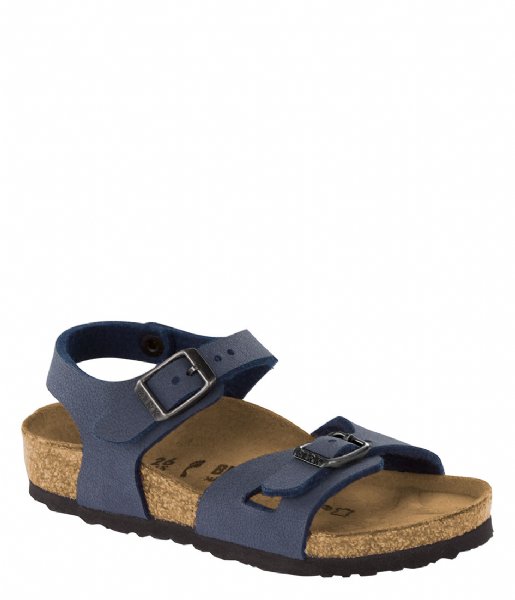 Birkenstock Sandalen Rio Kids narrow Easy Nubuck Navy Birkenstock Sandalen Rio Kids narrow Easy Nubuck Navy