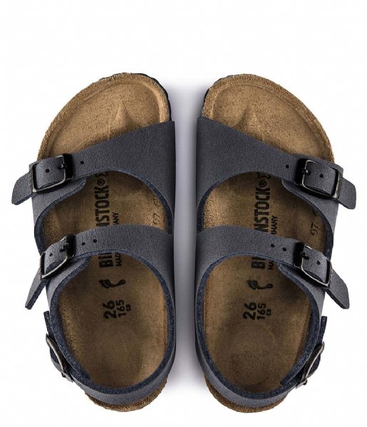 Birkenstock Sandalen Rio Kids narrow Easy Nubuck Navy Birkenstock Sandalen Rio Kids narrow Easy Nubuck Navy
