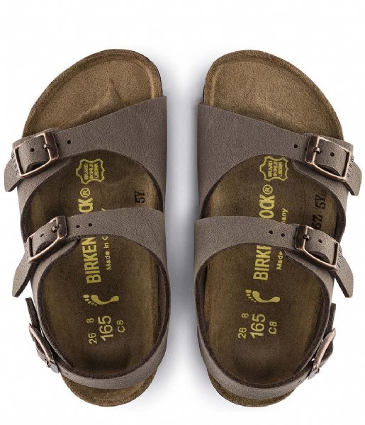 Birkenstock Sandalen Rio Kids narrow Easy Nubuck Mocha Birkenstock Sandalen Rio Kids narrow Easy Nubuck Mocha