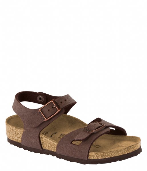 Birkenstock Sandalen Rio Kids narrow Easy Nubuck Mocha Birkenstock Sandalen Rio Kids narrow Easy Nubuck Mocha