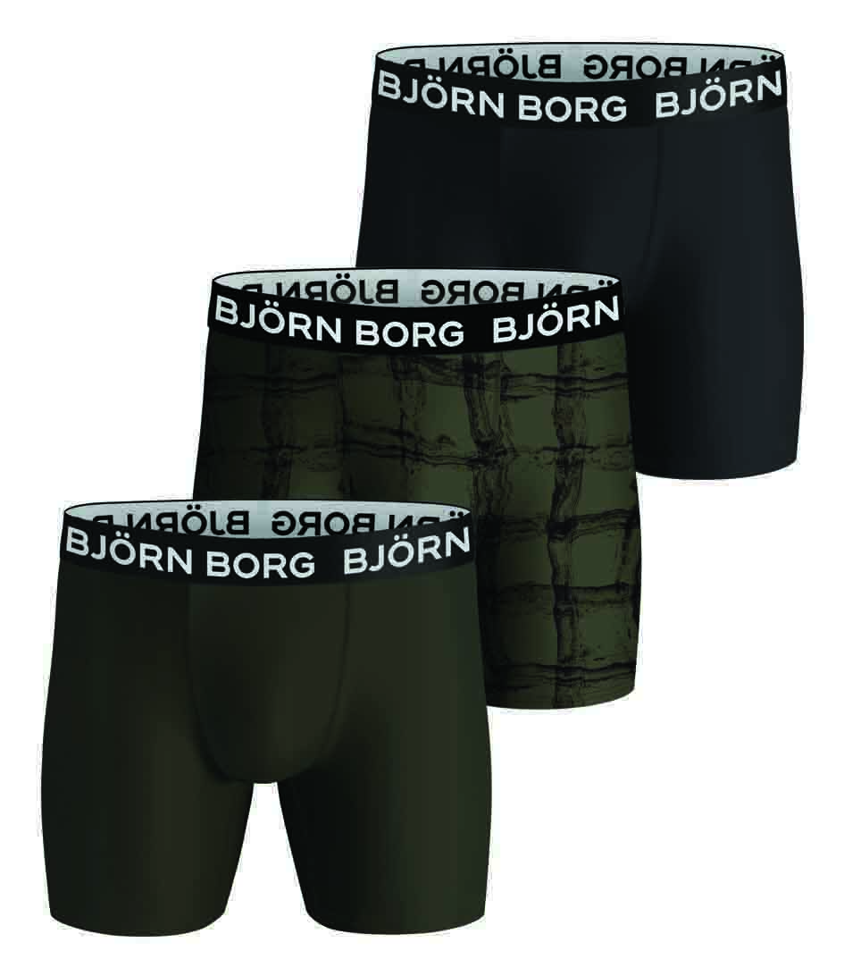 Kind George Stevenson evenaar Bjorn Borg Boxershorts Performance Boxer 3-Pack Multipack 5 (MP005) | The  Little Green Bag