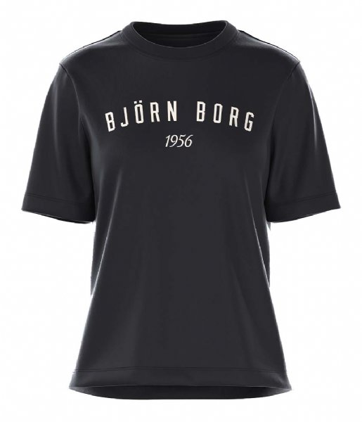 Bjorn Borg  Bb Logo Regular T-Shirt Black Beauty (BK001)