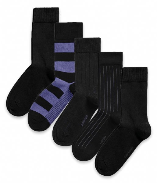 Bjorn Borg  Essential Ankle Sock 5P Black Beauty (90651)