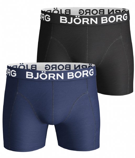 Bjorn Borg  Shorts Sammy Solids Core 2 Pack Blue depths (70101)