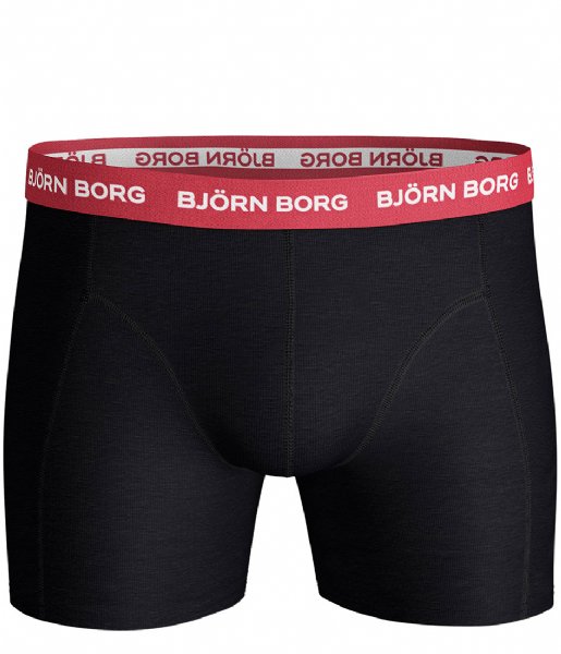 Bjorn Borg  Shorts Sammy Noos Contrast Solids Essential 3 Pack Black (90012)