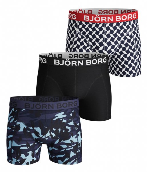 Bjorn Borg  Shorts Sammy Bb Camo Floral and Bb  Crown Blue (70121)