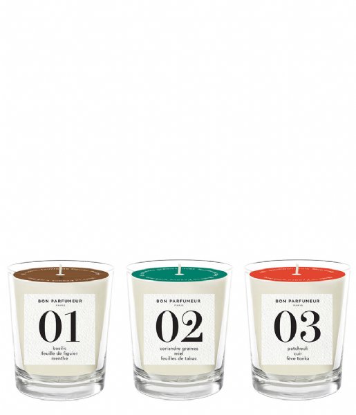 Bon Parfumeur  Mini candles set 01-02-03 candles set