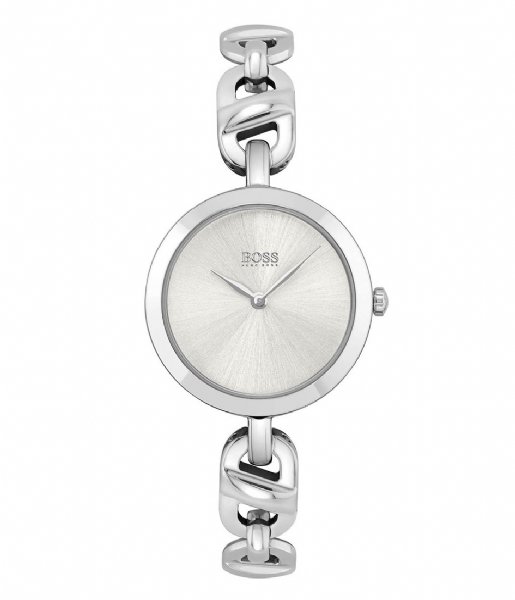 BOSS  Chain set dames horloge met armband HB1570116 Silver colored