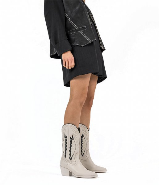 Bronx  Jukeson Ankle Boot Off White/Black (3104)