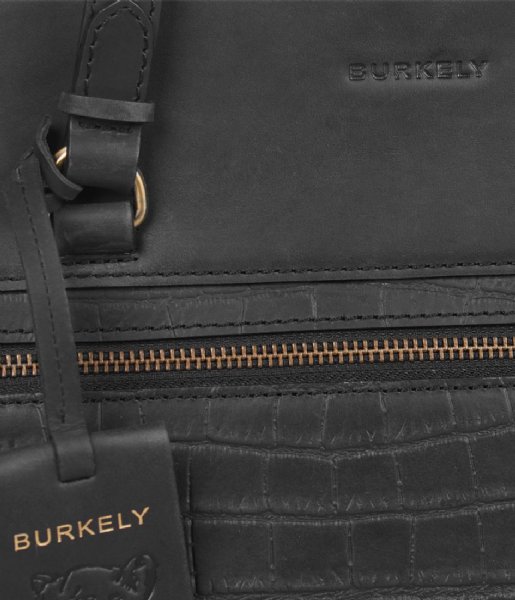 Burkely  Burkely Croco Cassy Workbag 15.6 Inch Zwart (10)