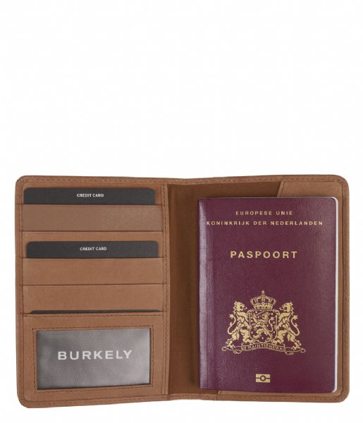 Burkely  Icon Ivy Passport Cover Caramel Cognac (24)