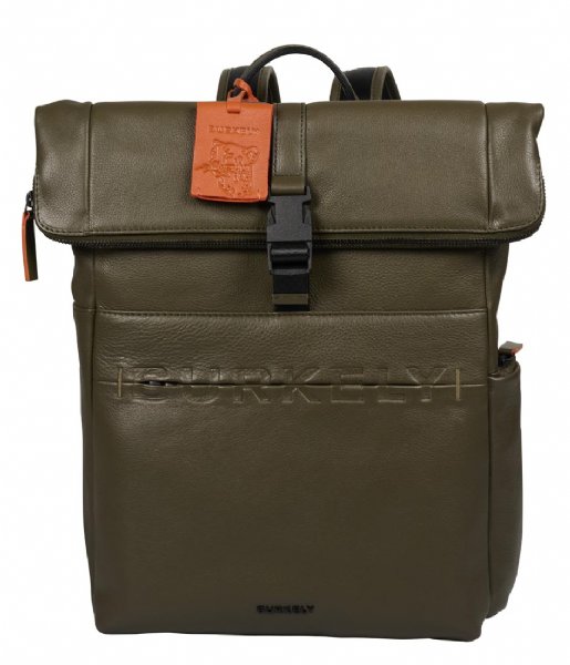 Burkely Dagrugzak Moving Madox Rolltop Backpack 14 Inch Utility Green (71)