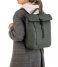 Burkely  Rain Riley Backpack Rolltop 14 Inch Oil Green (74)