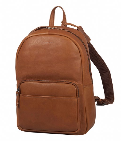Burkely Laptop rugzak Antique Avery Backpack Round 14 inch Cognac (24)
