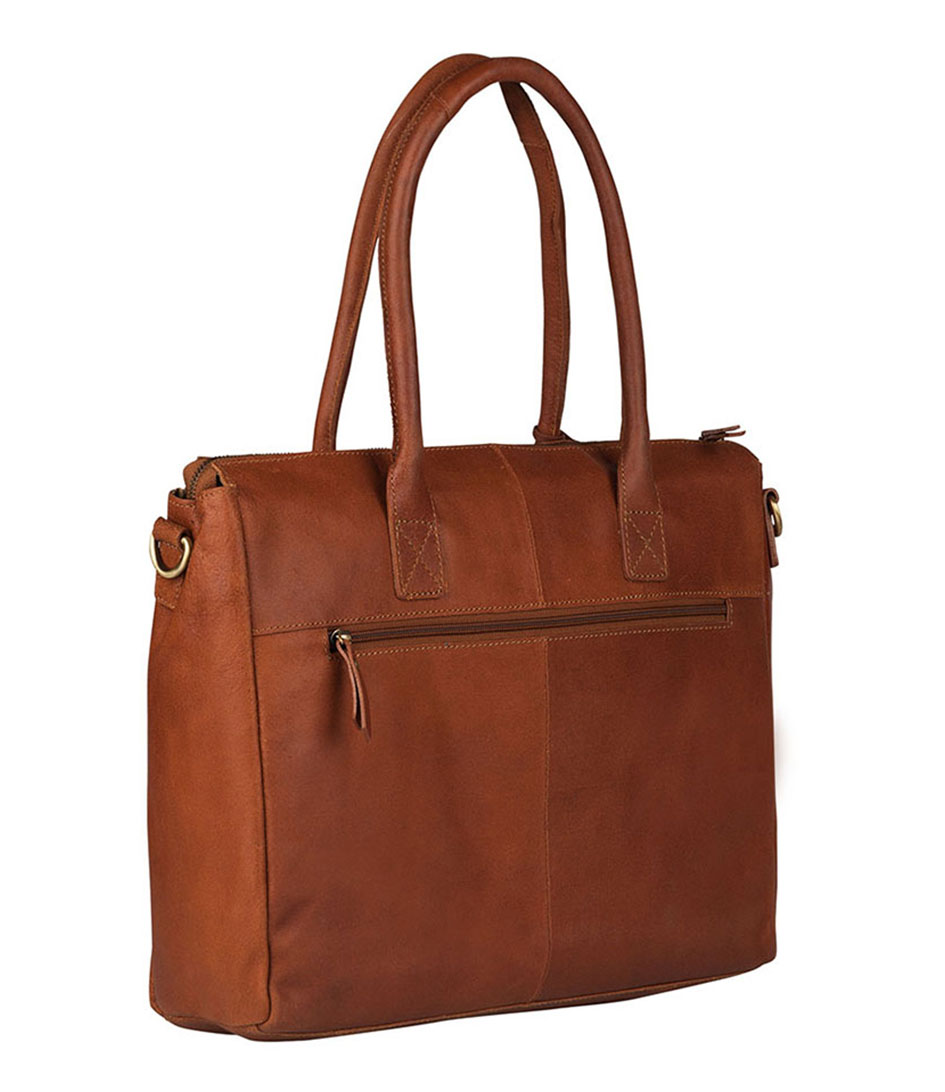 Burkely Schooltas Vintage Valerie Laptopbag 15.6 inch Cognac (24) The