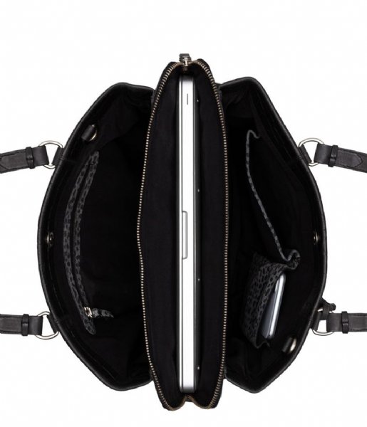 Burkely  Croco Caia Handbag M 13.3 Inch Zwart (10)