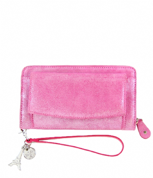 fuchsia suede bag