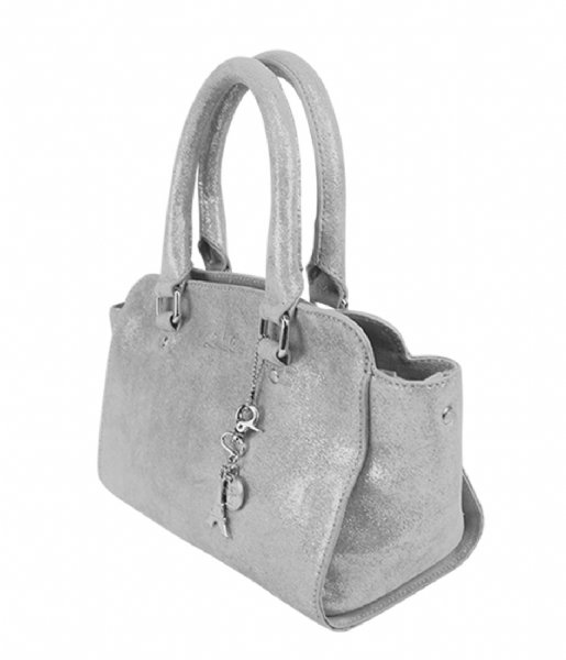 LouLou Essentiels  Bag Sparkling Suede grey