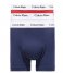 Calvin Klein Boxershort 3 Pack Trunk White red ginger pyro blue (I03) Calvin Klein Boxershort 3 Pack Trunk White red ginger pyro blue (I03)