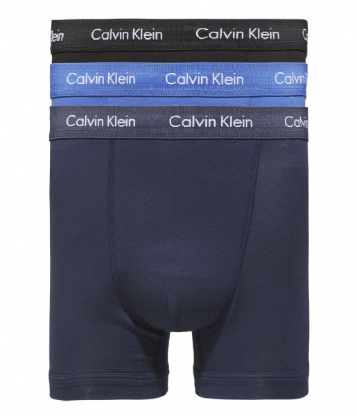 Calvin Klein Boxershort 3 Pack Trunk Black blue shadow cobalt water (4KU) Calvin Klein Boxershort 3 Pack Trunk Black blue shadow cobalt water (4KU)