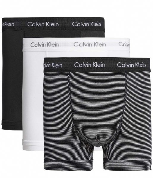 Calvin Klein Boxershort 3 Pack Trunk White stripe black (IOT) Calvin Klein Boxershort 3 Pack Trunk White stripe black (IOT)