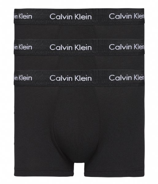 Calvin Klein Boxershort 3P Low Rise Trunk Black w black wb (XWB) Calvin Klein Boxershort 3P Low Rise Trunk Black w black wb (XWB)