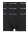 Calvin Klein Boxershort 3P Low Rise Trunk Black w black wb (XWB) Calvin Klein Boxershort 3P Low Rise Trunk Black w black wb (XWB)