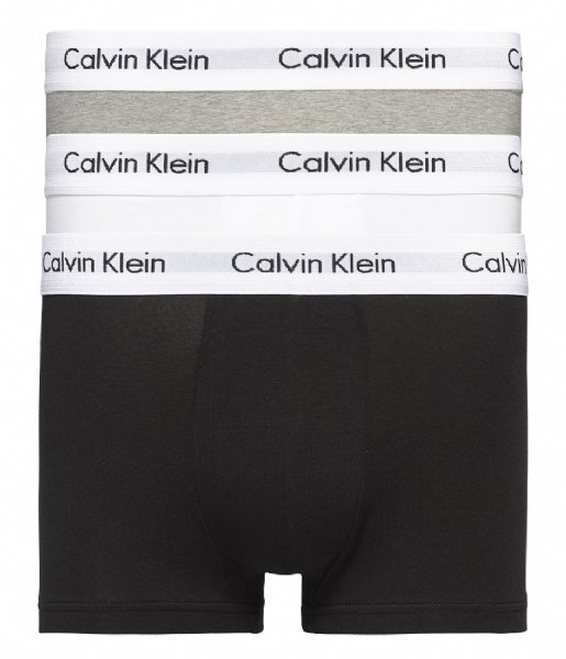 Calvin Klein Boxershort 3P Low Rise Trunk Black white grey heather (998) Calvin Klein Boxershort 3P Low Rise Trunk Black white grey heather (998)
