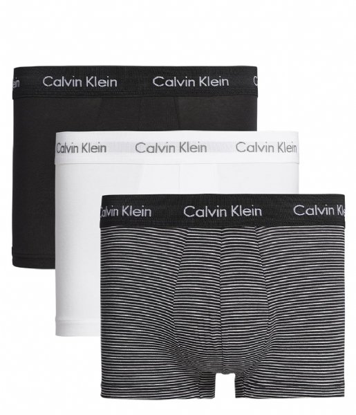 Calvin Klein Boxershort 3P Low Rise Trunk white stripe black (IOT) Calvin Klein Boxershort 3P Low Rise Trunk white stripe black (IOT)