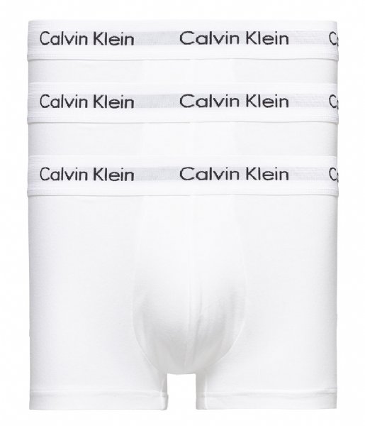 Calvin Klein Boxershort 3P Low Rise Trunk White (100) Calvin Klein Boxershort 3P Low Rise Trunk White (100)
