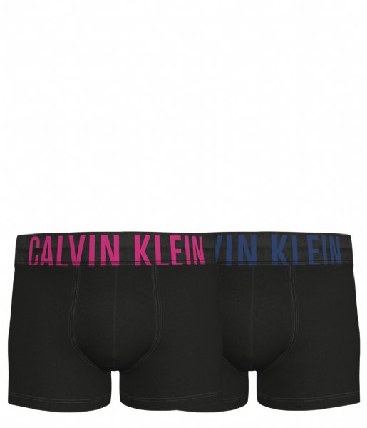 Calvin Klein  Trunk 2Pk Black W. Gypsy Rose Lake Crest Blue (1SQ)