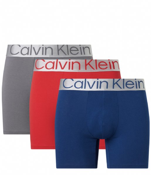 Calvin Klein  Boxer Brief 3PK Grey Sky Berry Sangria Lake Crest (109)