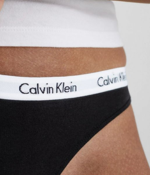 Calvin Klein  Thong 3P Black (001)