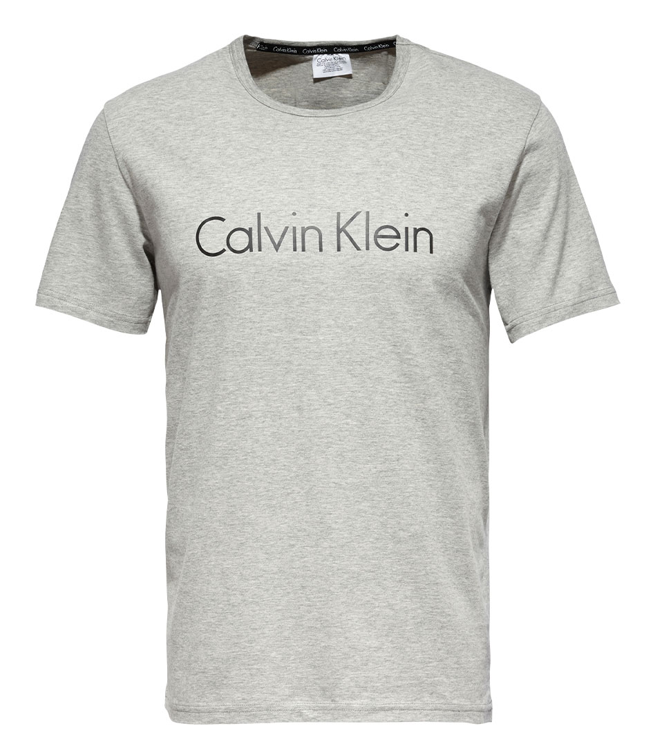 Calvin Klein T shirt S/S Crew Neck Heather grey (080) | The Little Green Bag